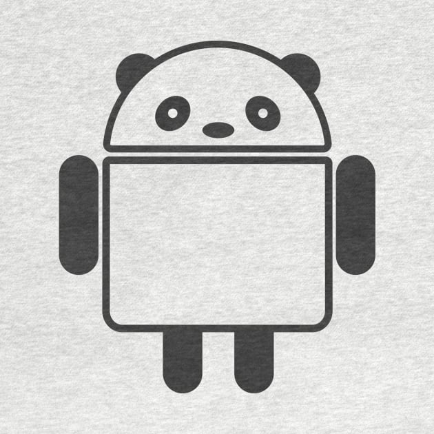 Panda Android robot style design by mrsupicku